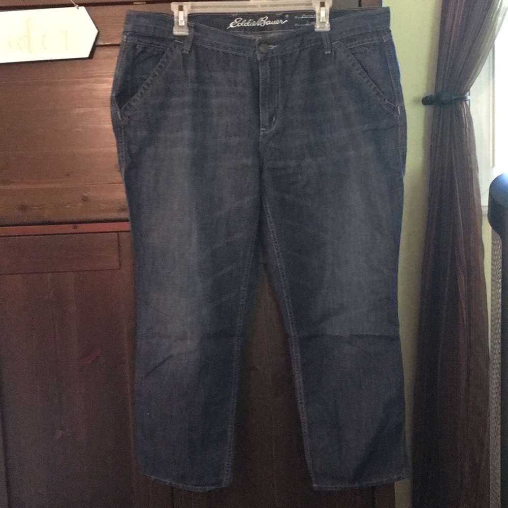 Eddie Bauer Boyfriend Slim Cropped Jeans